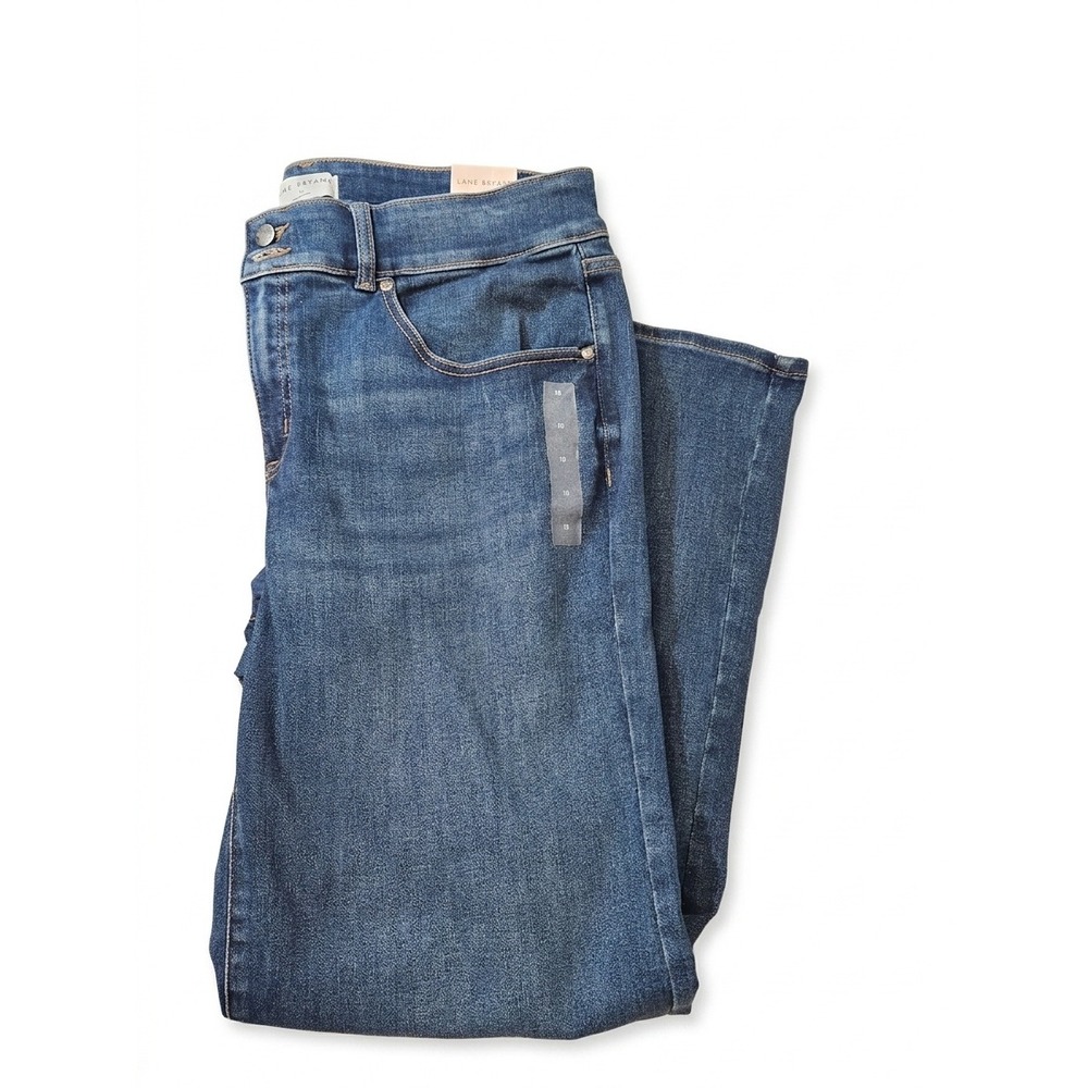 Lane Bryant Tighter Tummy Boot Jeans Womens 18 Blue NEW High Rise 1132878